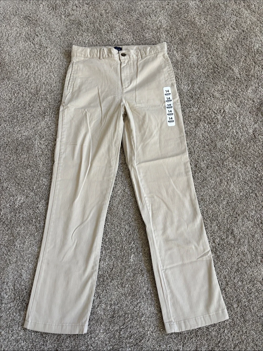 The Children's Place Beige Straight-Leg Chinos